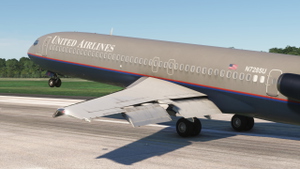 United Airlines "Battleship Grey" N7285U w/Cabin | FlightSim Studios B727 Passenger thumbnail 2