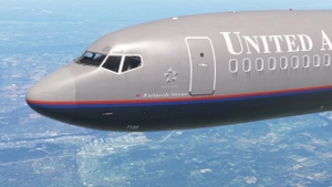 United Airlines "Battleship Grey" N7285U w/Cabin | FlightSim Studios B727 Passenger thumbnail 3