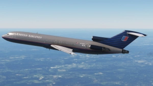 United Airlines "Battleship Grey" N7285U w/Cabin | FlightSim Studios B727 Passenger thumbnail 5