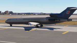 United Airlines "Battleship Grey" N7285U w/Cabin | FlightSim Studios B727 Passenger thumbnail 6