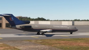 United Airlines "Battleship Grey" N7285U w/Cabin | FlightSim Studios B727 Passenger thumbnail 7