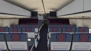 United Airlines "Battleship Grey" N7285U w/Cabin | FlightSim Studios B727 Passenger thumbnail 11