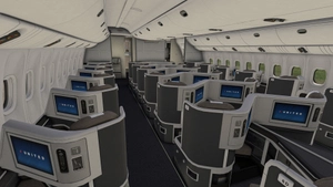 United Airlines 'Blue Tulip' [Pack] w/Cabin | PMDG B777-222 thumbnail 16
