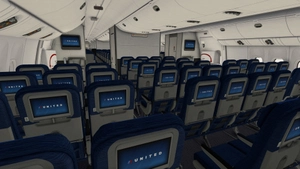 United Airlines 'Blue Tulip' [Pack] w/Cabin | PMDG B777-222 thumbnail 19