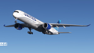 United Airlines EVO BLue (N351UA) iniBuilds A350-1000 - 8K thumbnail 6