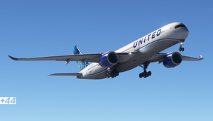 United Airlines EVO BLue (N351UA) iniBuilds A350-1000 - 8K thumbnail 7
