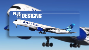 United Airlines EVO BLue (N359UA) iniBuilds A350-900 - 8K thumbnail 1