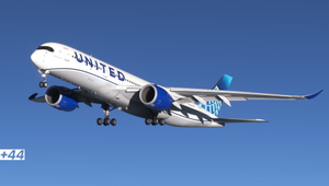 United Airlines EVO BLue (N359UA) iniBuilds A350-900 - 8K thumbnail 6