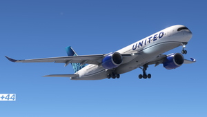 United Airlines EVO BLue (N359UA) iniBuilds A350-900 - 8K thumbnail 7