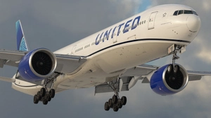 United Airlines 'Evo-Blue' [Pack] w/Cabin PMDG B777-322ER thumbnail 1