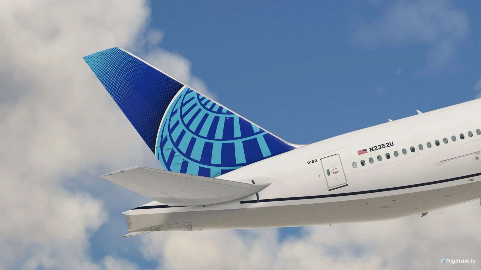 United Airlines 'Evo-Blue' [Pack] w/Cabin PMDG B777-322ER