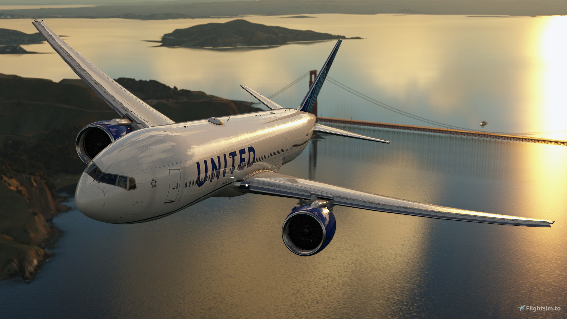 United Airlines 'Evo-Blue' [Pack] w/Cabin | PMDG B777-200