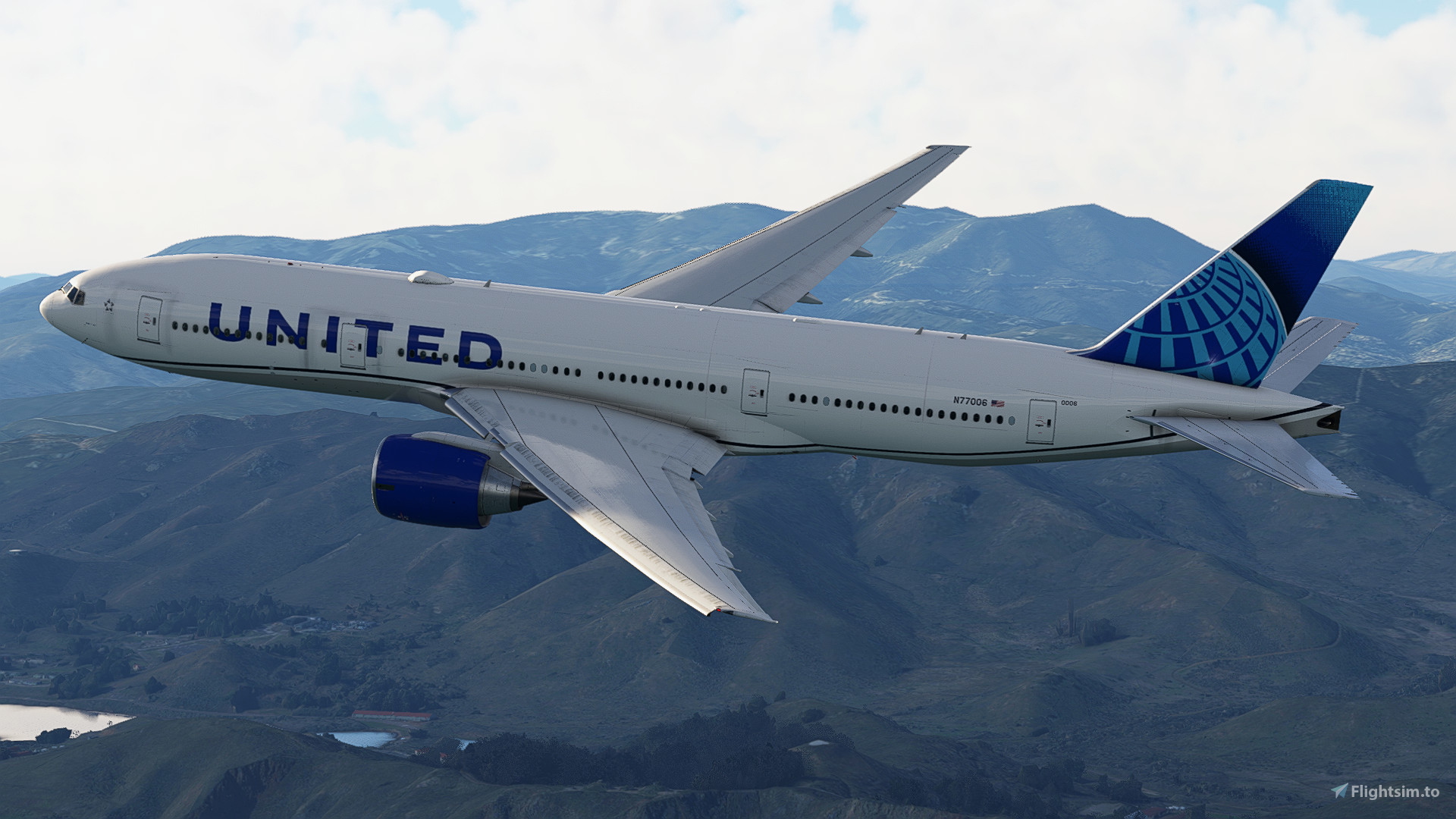 United Airlines 'Evo-Blue' [Pack] w/Cabin | PMDG B777-200