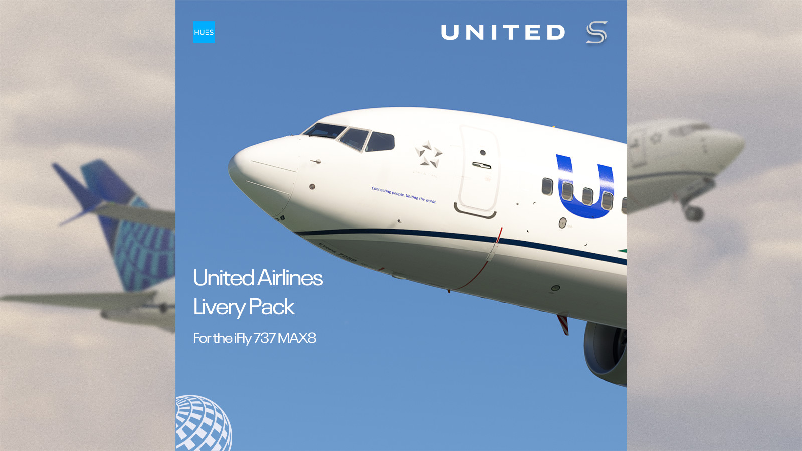 United Airlines Livery Pack | iFly 737 MAX 8 | 4K - Image 1