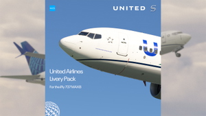 United Airlines Livery Pack | iFly 737 MAX 8 | 4K thumbnail 1