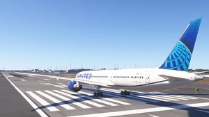 United Airlines N12010 Asobo Boeing 787-10 - 4K thumbnail 4