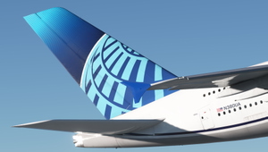 United Airlines N380UA Fictional FlyByWire A380X [Cabin] - 8K thumbnail 8
