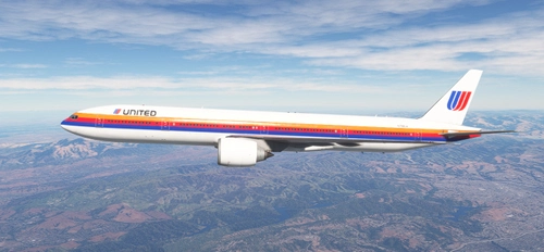 United Airlines 'Saul Bass livery' (Fictional) - PMDG 777-300ER