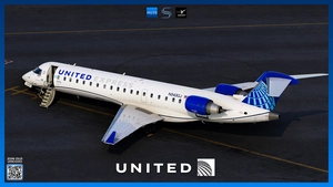United Express (GoJet) Livery Pack  | Aerosoft CRJ550 V2 | 4K thumbnail 4