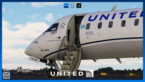United Express (GoJet) Livery Pack  | Aerosoft CRJ550 V2 | 4K thumbnail 6