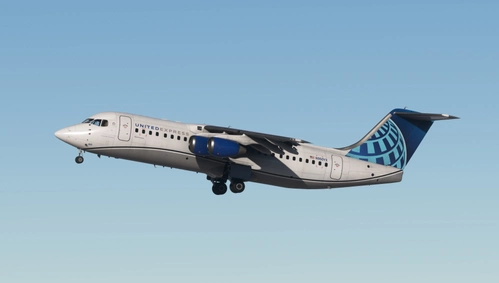 United Express N950YX Fictional Just Flight Avro RJ100 - 8K