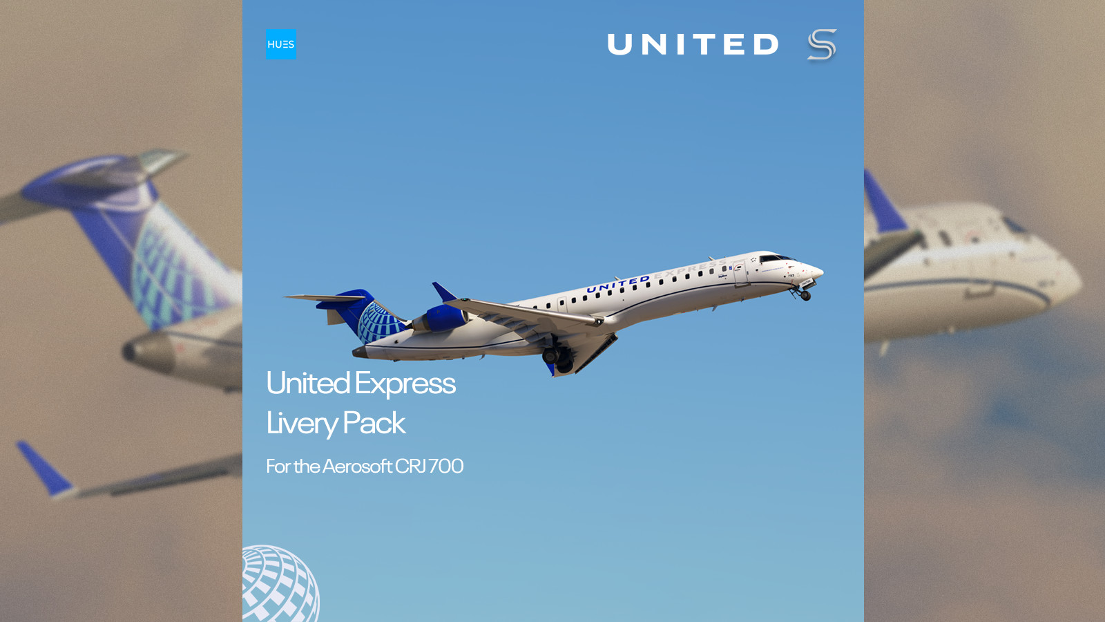 United Express (SkyWest) Livery Pack | Aerosoft CRJ700 V2 | 4K - Image 1