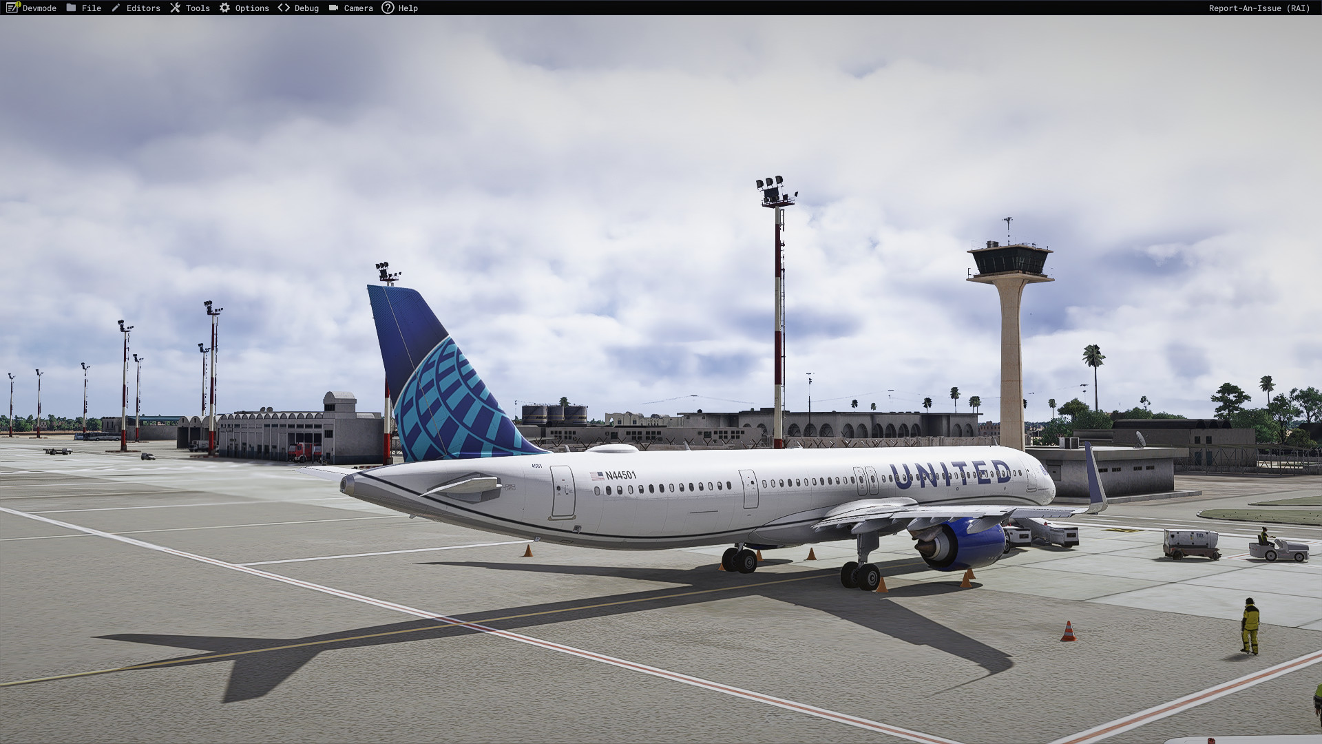 United N44501 livery for Inibuilds A321NEO/LR MSFS2024 (with cabin) - Image 1