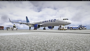 United N44501 livery for Inibuilds A321NEO/LR MSFS2024 (with cabin) thumbnail 2