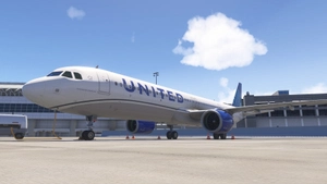 United N44501 livery for Inibuilds A321NEO/LR MSFS2024 (with cabin) thumbnail 10