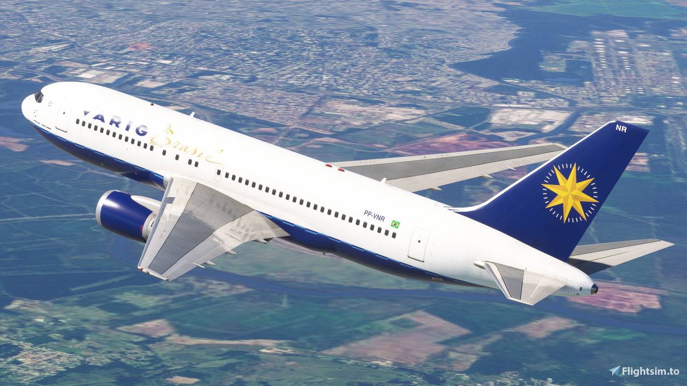 Varig PP-VNR | RHD Simulations Boeing 767-200ER 对于 Microsoft Flight ...