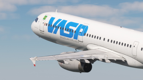 VASP Modern [PT-RVR ''Fictitious''] w/Cabin | Fenix A321 IAE