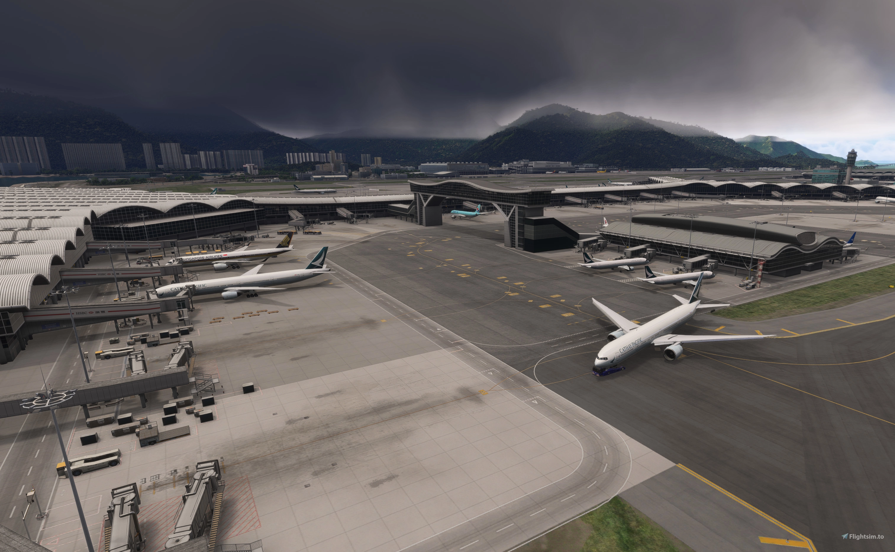 VHHH - WFScenery Hong Kong enhancement for BATC - Image 1