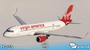 Virgin America Fleet Pack | Fenix A320 V2 | 8K & 4K thumbnail 6