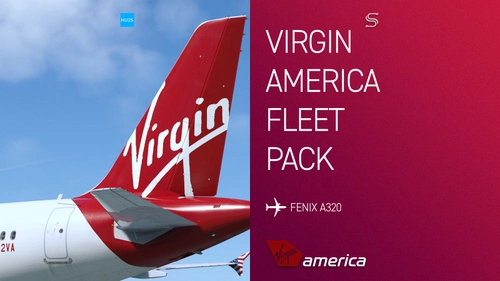 Virgin America Fleet Pack | Fenix A320 V2 | 8K & 4K