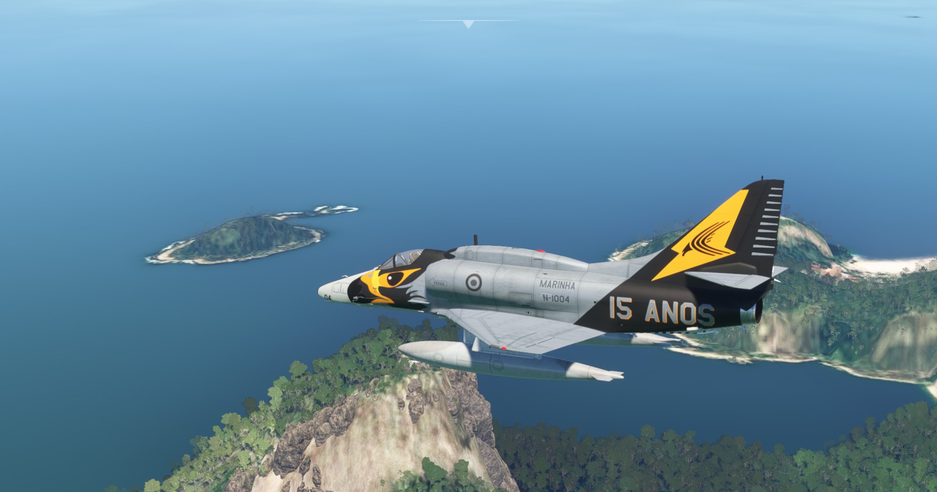 Virtavia - A-4 Skyhawk - Marinha do Brasil N1004 - VF-1  Squadron 15 Years Special Livery - Image 1