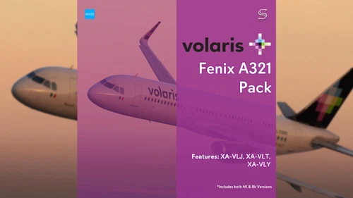 Volaris Livery Pack | Fenix A321 | 8K & 4K