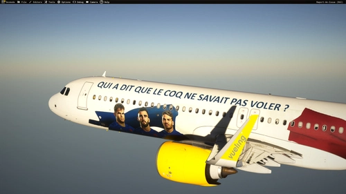 Vueling EC-NYD French Rugby Special Livery Inibuilds A321LR MSFS2024 (with cabin)