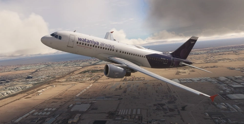 Wataniya Airways 9K-EAE | 8K + 4K | Fenixsim A320