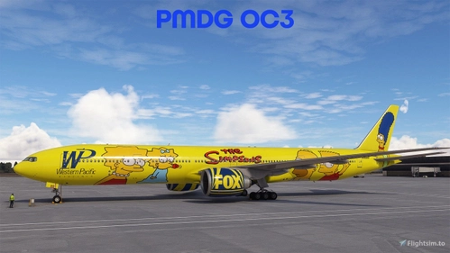 Western Pacific "Simpsons" + Character cabin PMDG 777-300ER