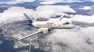 WestJet (Pacific Coastal - C-GOIA) - Microsoft/Carenado SAAB 340 thumbnail 4
