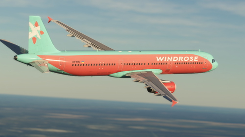 Windrose Airlines | UR-WRJ | Fenix A321 | 8K Textures