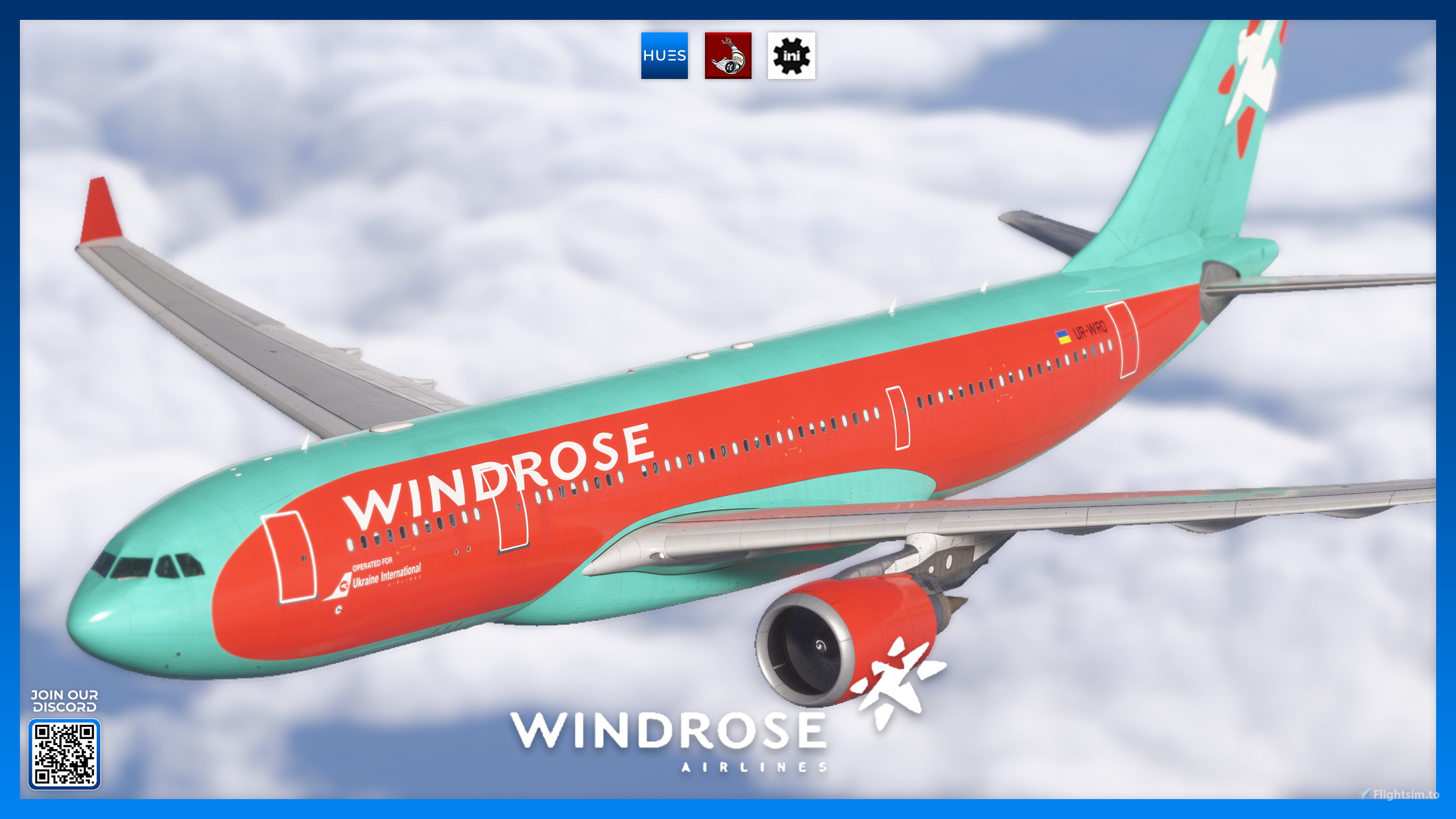 Windrose Airlines (UR-WRQ)| iniBuilds/Microsoft A330-200