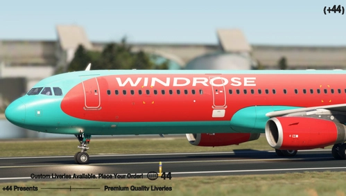 Windrose Airlines w/ Cabin (UR-WRI) Fenix A321 - 8K [WORN OUT]