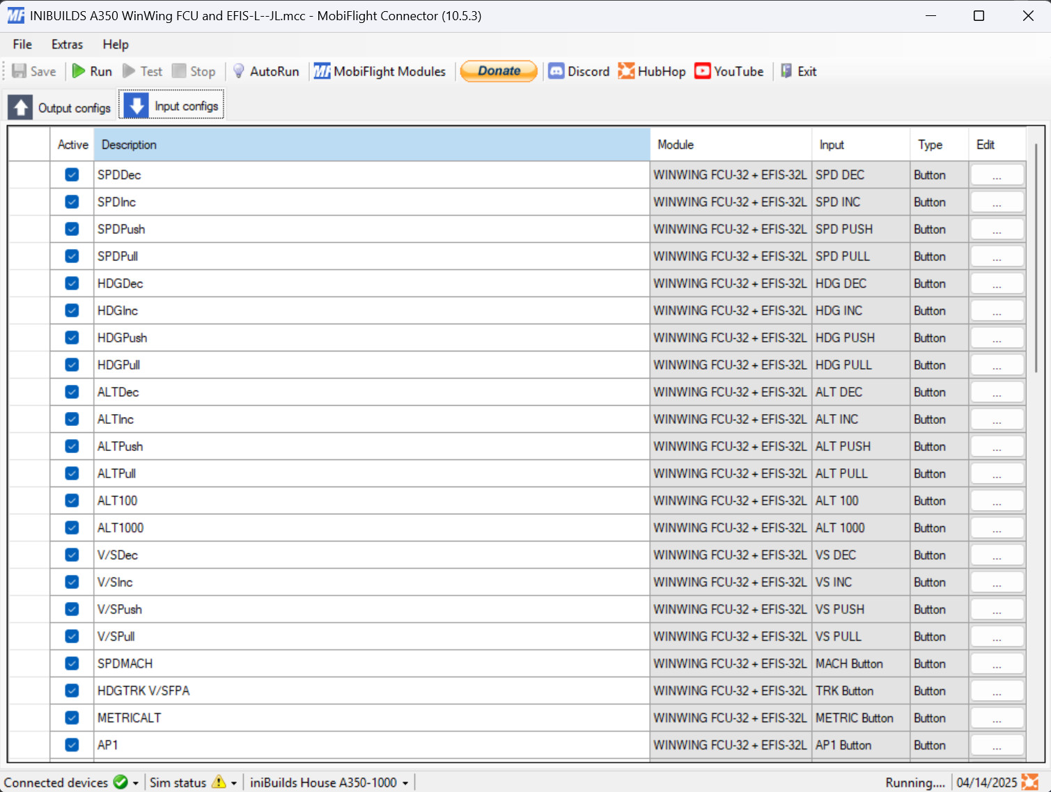 WinWing FCU + EFIS-L Inibuilds A350 Profile - Image 1