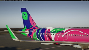 Wizz Air Malta 9H-WNM Fly the Greenest livery Inibuilds A321LR MSFS2024 (with cabin) thumbnail 6