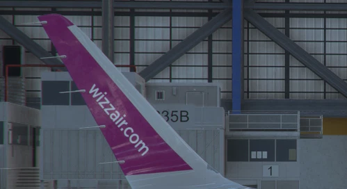 Wizz Air realistic sharklet for LVFR's A320ceo and A321neo