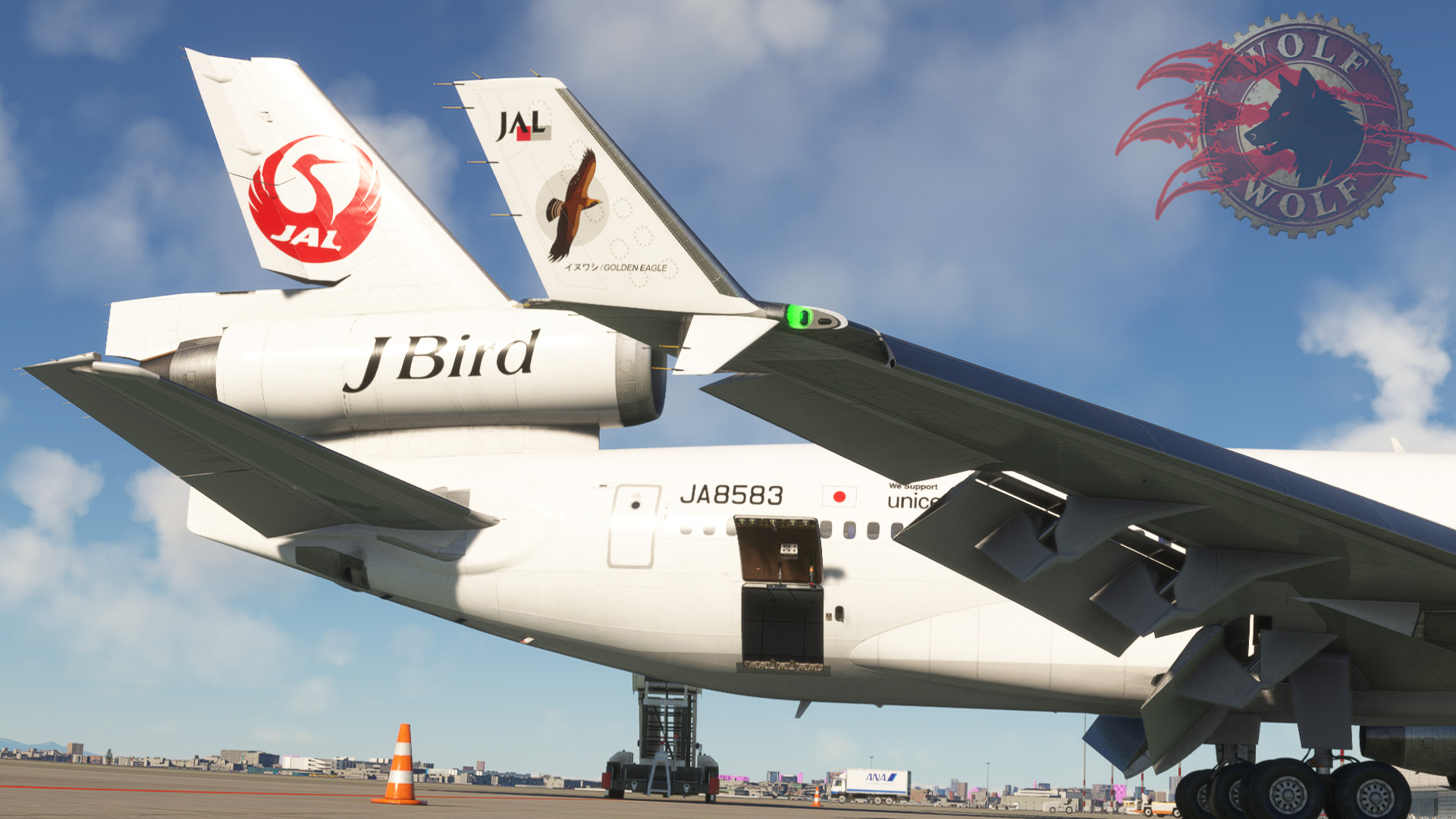 Wolf.Tex Japan Airlines J Bird イヌワシGolden Eagle MD-11 Reg