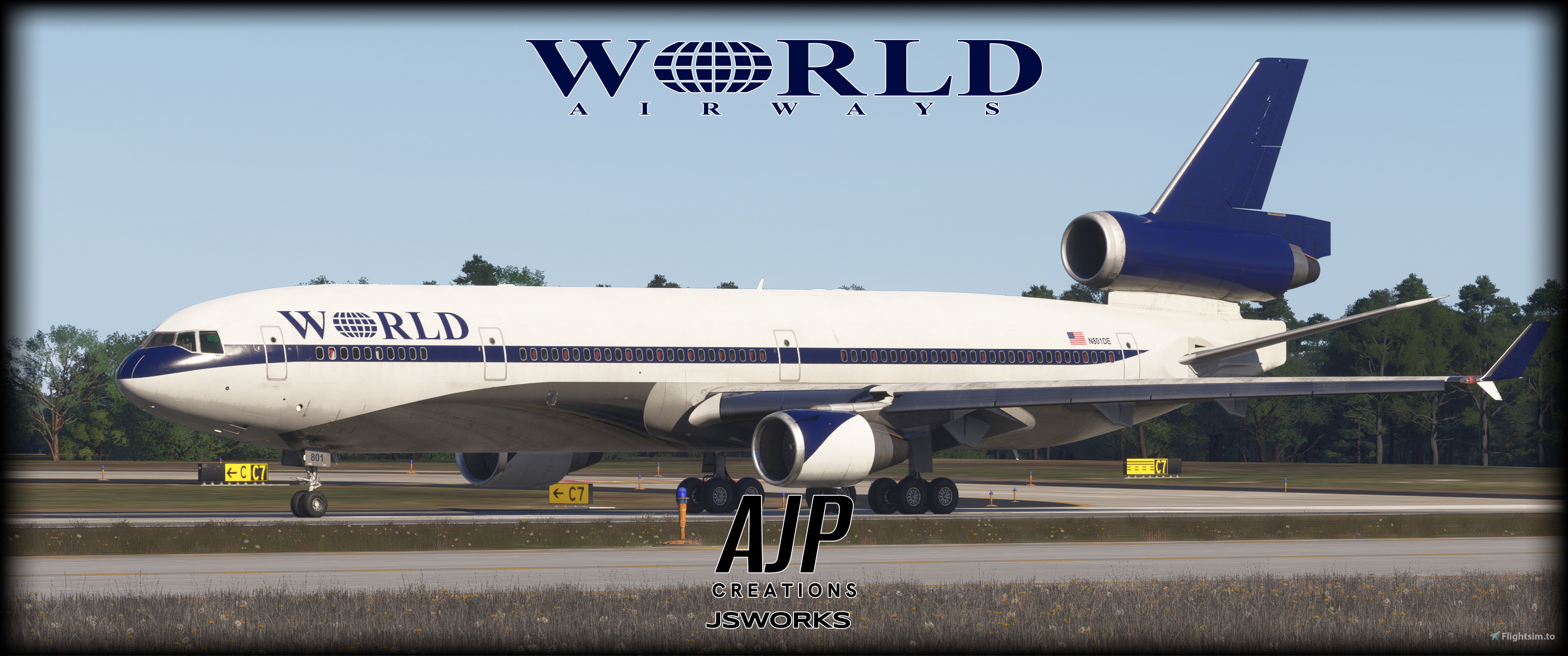 World Airways - ex-Delta MD11 - N801DE - TFDI MD11 v2.0 for