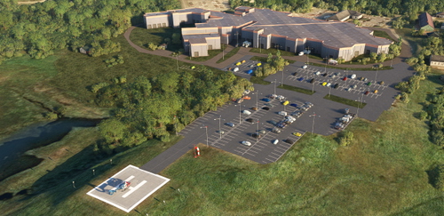 Yarmouth Regional Hospital Helipad, Yarmouth, Nova Scotia, Canada