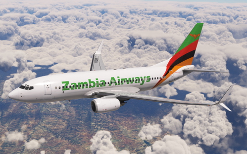 Zambia Airways Boeing 737-700 PMDG SSW 9J-ZAE